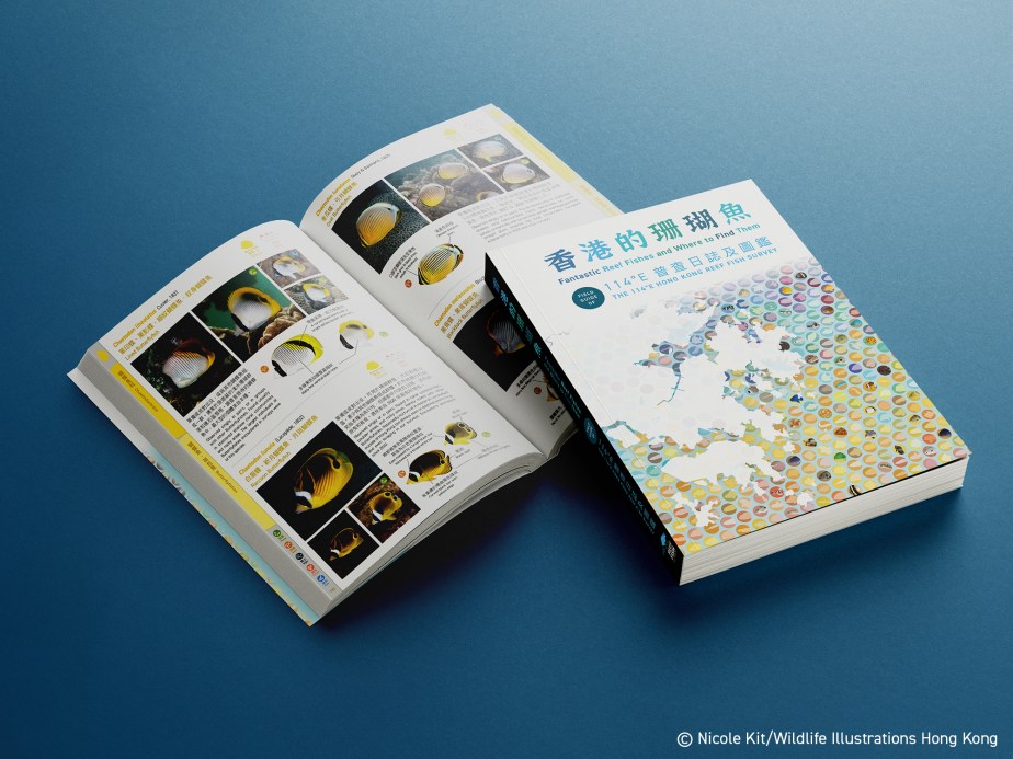 Book Graphic Design and Illustrations “Fantastic Reef  Fishes and Where to Find Them—Field Guide of the 114ºE Hong Kong Reef Fish&nbsp;Survey”